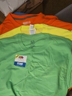 bundle of 3 neon t-shirts